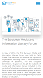 Mobile Screenshot of europeanmedialiteracyforum.org